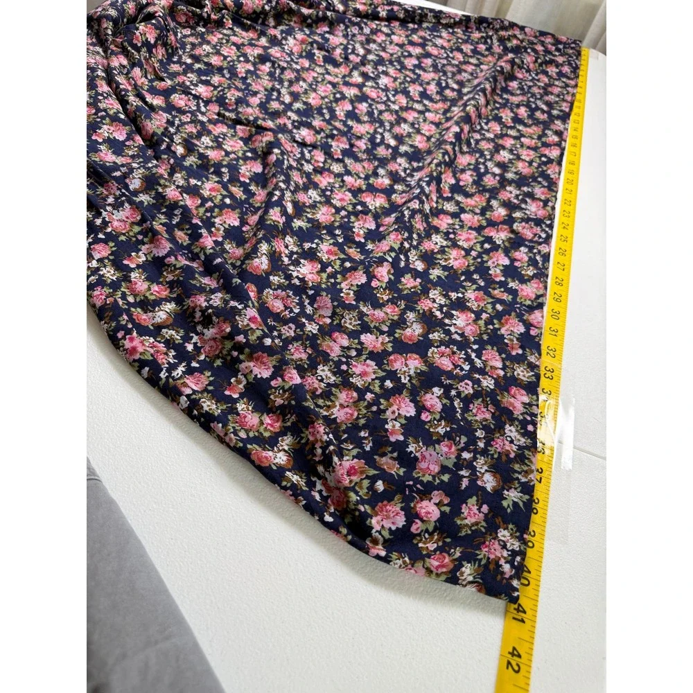 Hunters Run Floral Maxi Skirt Women S Navy Vintage Ditsy Floral Cottagecore Boho - Picture 5 of 7